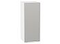 Шкаф верхний с 1-ой дверцей Фьюжн Silky Light Grey Белый 716*300*320