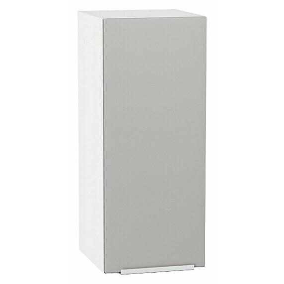 Шкаф верхний с 1-ой дверцей Фьюжн Silky Light Grey  Белый 716*300*320