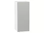 Шкаф верхний с 1-ой дверцей Фьюжн Silky Light Grey Белый 716*300*320