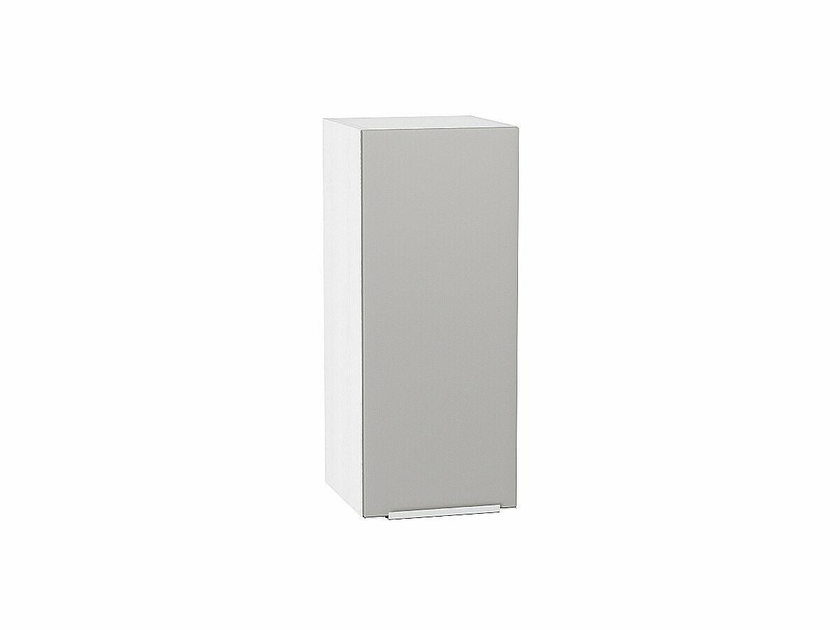 Шкаф верхний с 1-ой дверцей Фьюжн Silky Light Grey  Белый 716*300*320