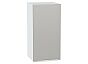 Шкаф верхний с 1-ой дверцей Фьюжн Silky Light Grey Белый 716*350*320