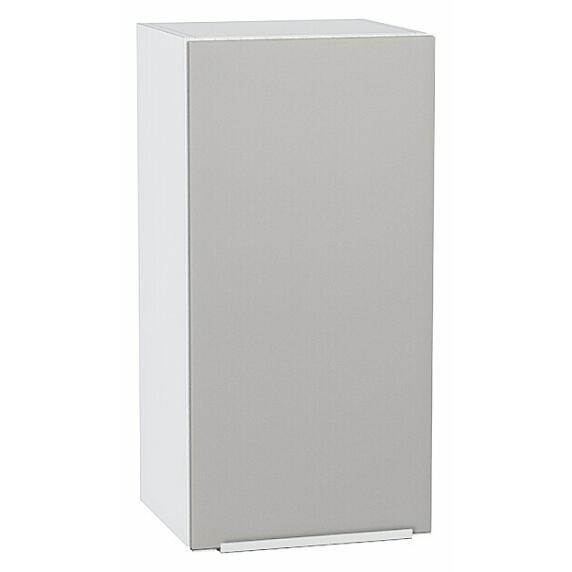 Шкаф верхний с 1-ой дверцей Фьюжн Silky Light Grey  Белый 716*350*320
