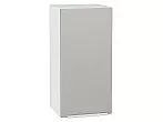 Шкаф верхний с 1-ой дверцей Фьюжн Silky Light Grey Белый 716*350*320