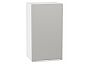 Шкаф верхний с 1-ой дверцей Фьюжн Silky Light Grey Белый 716*400*320