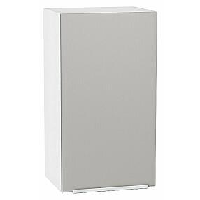 Шкаф верхний с 1-ой дверцей Фьюжн Silky Light Grey  Белый 716*400*320