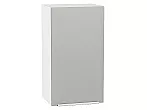 Шкаф верхний с 1-ой дверцей Фьюжн Silky Light Grey Белый 716*400*320