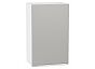 Шкаф верхний с 1-ой дверцей Фьюжн Silky Light Grey Белый 716*450*320