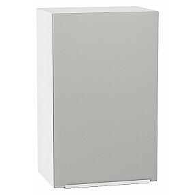 Шкаф верхний с 1-ой дверцей Фьюжн Silky Light Grey  Белый 716*450*320