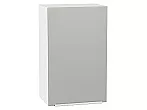 Шкаф верхний с 1-ой дверцей Фьюжн Silky Light Grey Белый 716*450*320