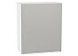 Шкаф верхний с 1-ой дверцей Фьюжн Silky Light Grey Белый 716*600*320
