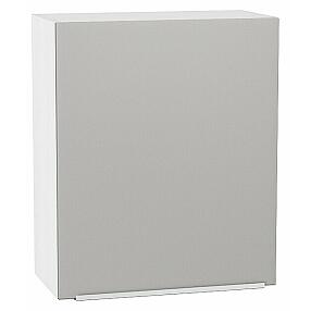 Шкаф верхний с 1-ой дверцей Фьюжн Silky Light Grey  Белый 716*600*320