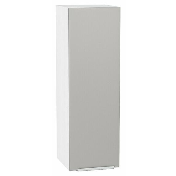 Шкаф верхний с 1-ой дверцей Фьюжн Silky Light Grey  Белый 920*300*320