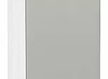 Шкаф верхний с 1-ой дверцей Фьюжн Silky Light Grey Белый 920*300*320