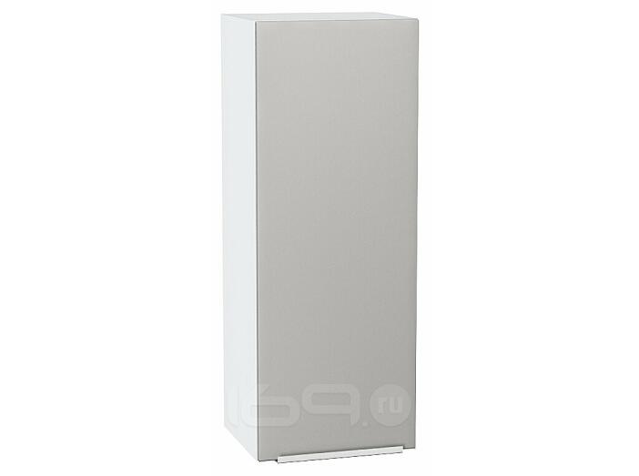Шкаф верхний с 1-ой дверцей Фьюжн Silky Light Grey  Белый 920*350*320