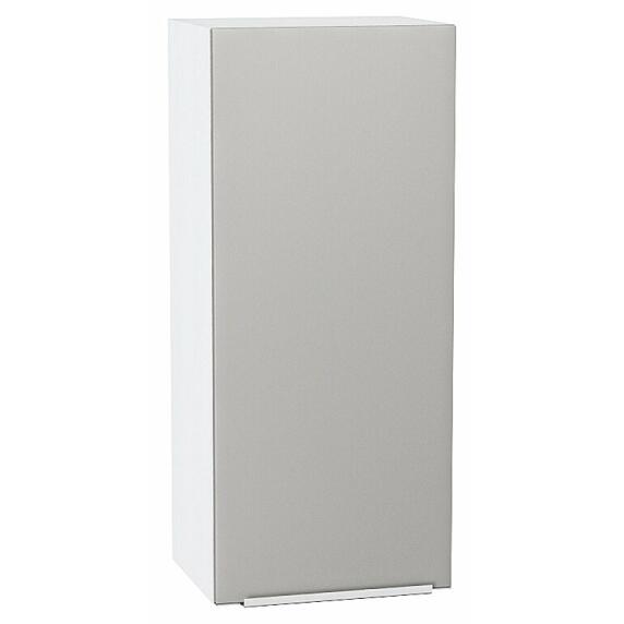 Шкаф верхний с 1-ой дверцей Фьюжн Silky Light Grey  Белый 920*400*320