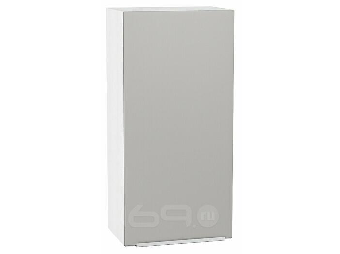 Шкаф верхний с 1-ой дверцей Фьюжн Silky Light Grey  Белый 920*450*320