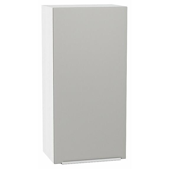 Шкаф верхний с 1-ой дверцей Фьюжн Silky Light Grey  Белый 920*450*320