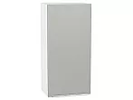 Шкаф верхний с 1-ой дверцей Фьюжн Silky Light Grey Белый 920*450*320