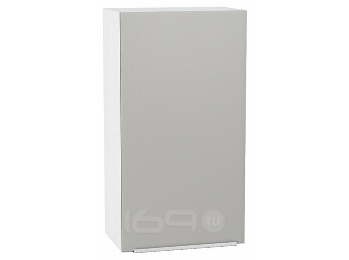 Шкаф верхний с 1-ой дверцей Фьюжн Silky Light Grey  Белый 920*500*320