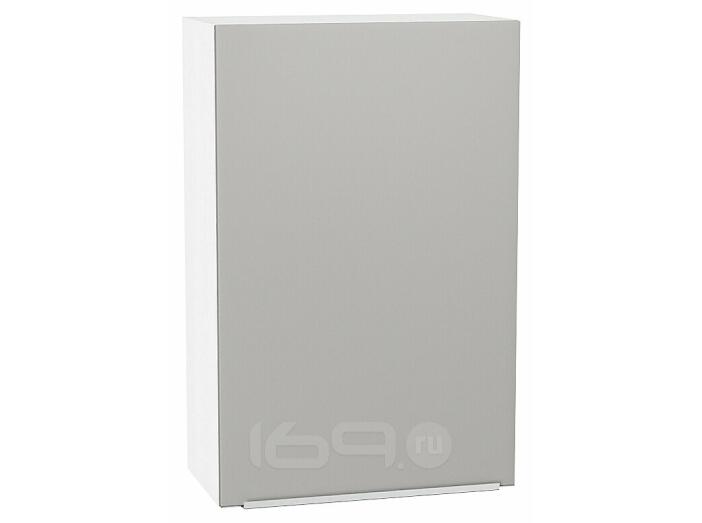 Шкаф верхний с 1-ой дверцей Фьюжн Silky Light Grey  Белый 920*600*320