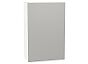 Шкаф верхний с 1-ой дверцей Фьюжн Silky Light Grey Белый 920*600*320