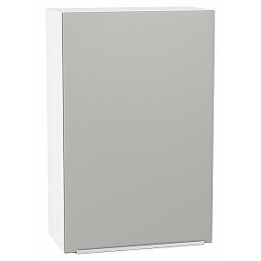 Шкаф верхний с 1-ой дверцей Фьюжн Silky Light Grey  Белый 920*600*320
