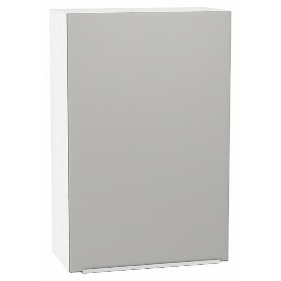 Шкаф верхний с 1-ой дверцей Фьюжн Silky Light Grey  Белый 920*600*320