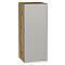 Шкаф верхний с 1-ой дверцей Фьюжн Silky Light Grey  Дуб Вотан 716*300*320