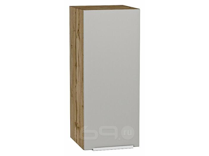 Шкаф верхний с 1-ой дверцей Фьюжн Silky Light Grey  Дуб Вотан 716*300*320