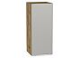 Шкаф верхний с 1-ой дверцей Фьюжн Silky Light Grey Дуб Вотан 716*300*320