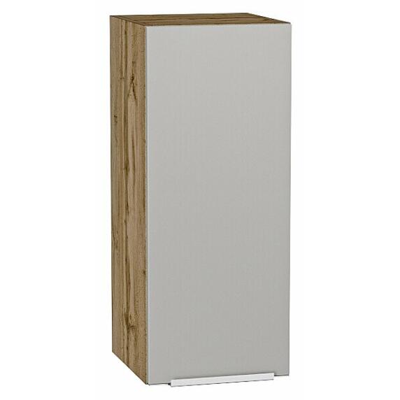 Шкаф верхний с 1-ой дверцей Фьюжн Silky Light Grey  Дуб Вотан 716*300*320