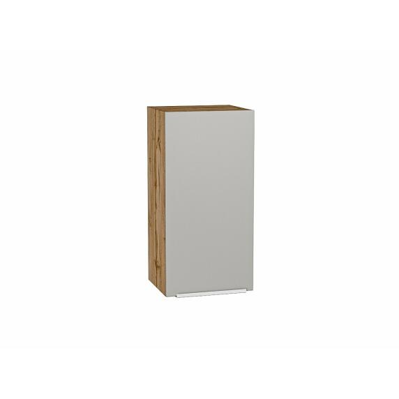 Шкаф верхний с 1-ой дверцей Фьюжн Silky Light Grey  Дуб Вотан 716*350*320