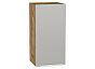 Шкаф верхний с 1-ой дверцей Фьюжн Silky Light Grey Дуб Вотан 716*350*320