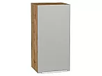 Шкаф верхний с 1-ой дверцей Фьюжн Silky Light Grey Дуб Вотан 716*350*320