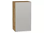 Шкаф верхний с 1-ой дверцей Фьюжн Silky Light Grey Дуб Вотан 716*400*320