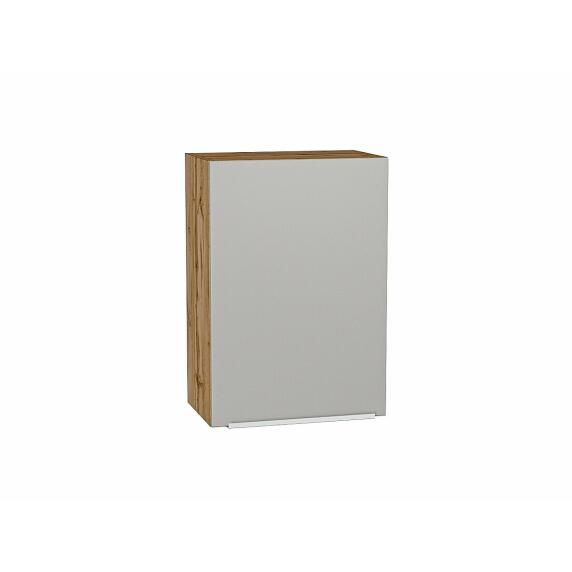 Шкаф верхний с 1-ой дверцей Фьюжн Silky Light Grey  Дуб Вотан 716*500*320