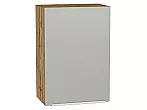 Шкаф верхний с 1-ой дверцей Фьюжн Silky Light Grey Дуб Вотан 716*500*320