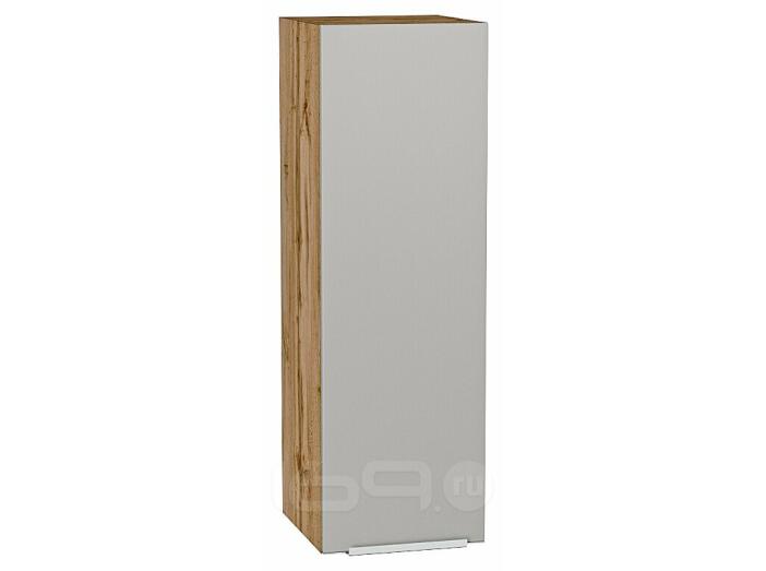 Шкаф верхний с 1-ой дверцей Фьюжн Silky Light Grey  Дуб Вотан 920*300*320