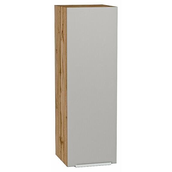 Шкаф верхний с 1-ой дверцей Фьюжн Silky Light Grey  Дуб Вотан 920*300*320