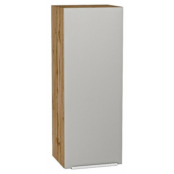 Шкаф верхний с 1-ой дверцей Фьюжн Silky Light Grey  Дуб Вотан 920*350*320