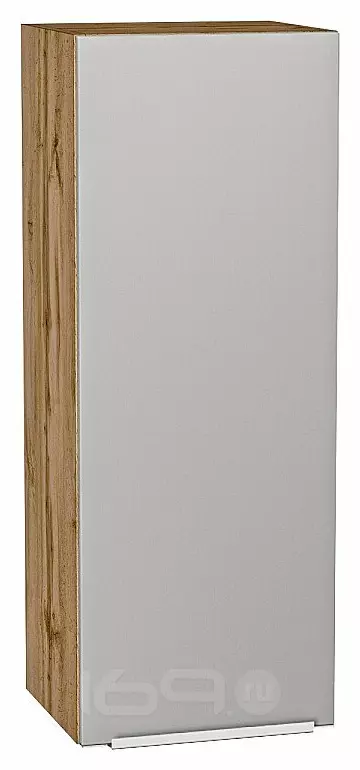 Шкаф верхний с 1-ой дверцей Фьюжн Silky Light Grey Дуб Вотан 920*350*320