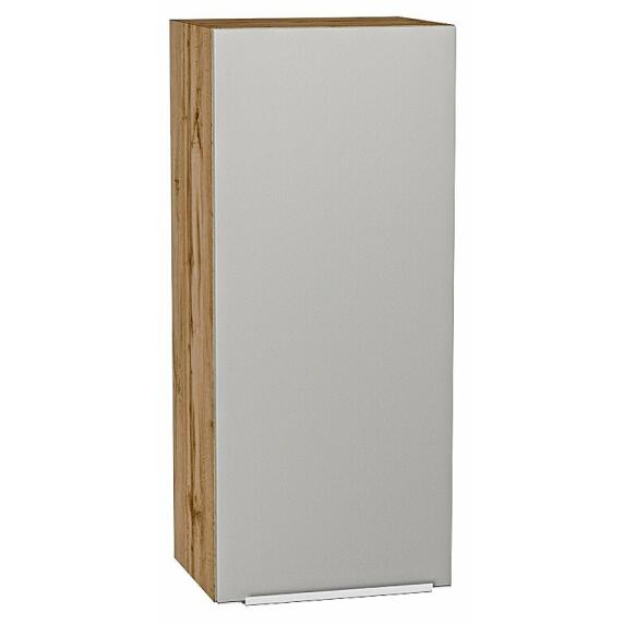 Шкаф верхний с 1-ой дверцей Фьюжн Silky Light Grey  Дуб Вотан 920*400*320