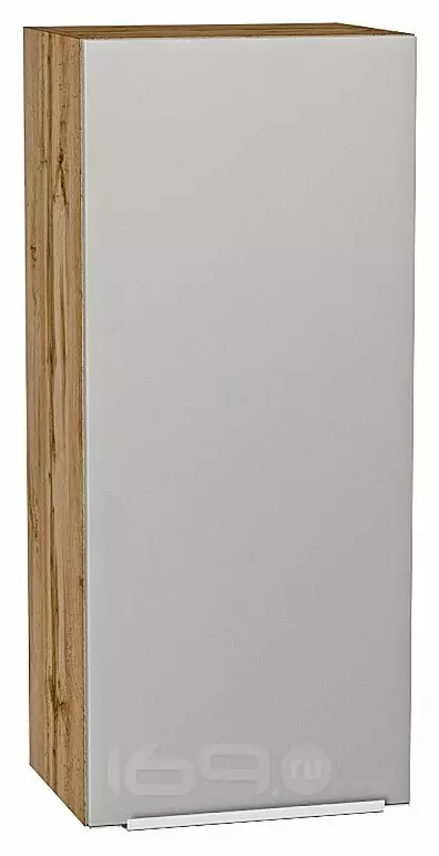 Шкаф верхний с 1-ой дверцей Фьюжн Silky Light Grey Дуб Вотан 920*400*320