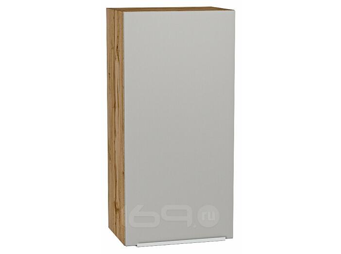 Шкаф верхний с 1-ой дверцей Фьюжн Silky Light Grey  Дуб Вотан 920*450*320