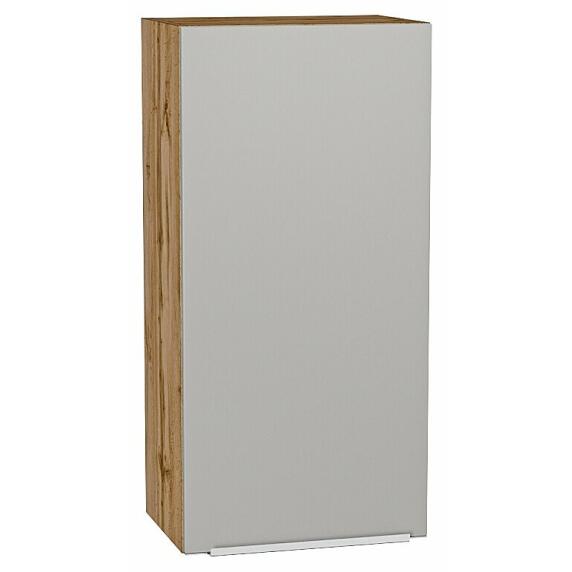 Шкаф верхний с 1-ой дверцей Фьюжн Silky Light Grey  Дуб Вотан 920*450*320