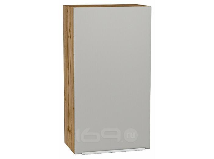 Шкаф верхний с 1-ой дверцей Фьюжн Silky Light Grey  Дуб Вотан 920*500*320