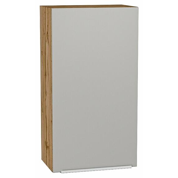Шкаф верхний с 1-ой дверцей Фьюжн Silky Light Grey  Дуб Вотан 920*500*320