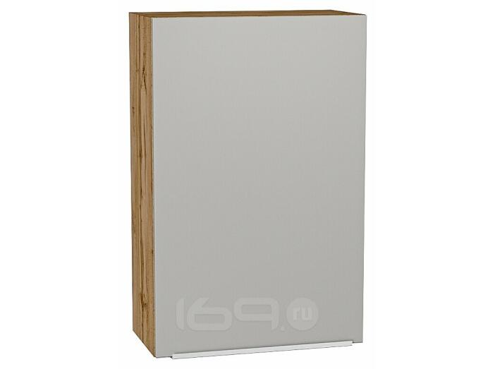 Шкаф верхний с 1-ой дверцей Фьюжн Silky Light Grey  Дуб Вотан 920*600*320