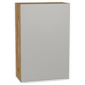 Шкаф верхний с 1-ой дверцей Фьюжн Silky Light Grey  Дуб Вотан 920*600*320