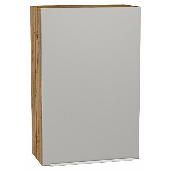 Шкаф верхний с 1-ой дверцей Фьюжн Silky Light Grey  Дуб Вотан 920*600*320